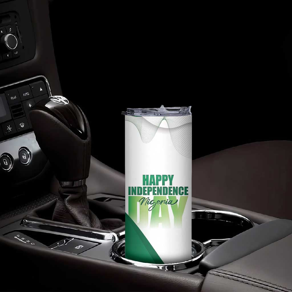 Nigeria Personalized Skinny Tumbler Happy Independence Day LT15