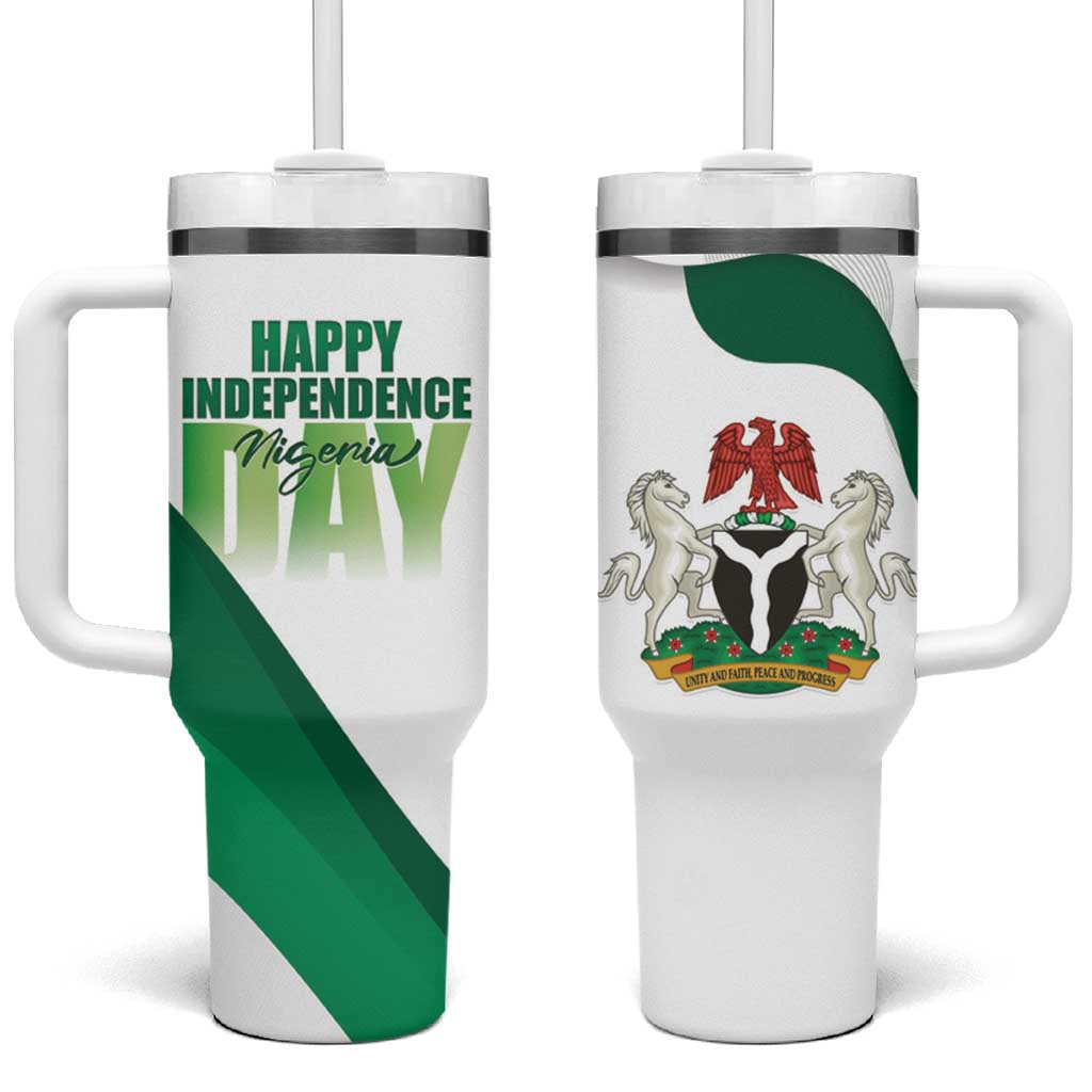 Nigeria Personalized Tumbler With Handle Happy Independence Day LT15