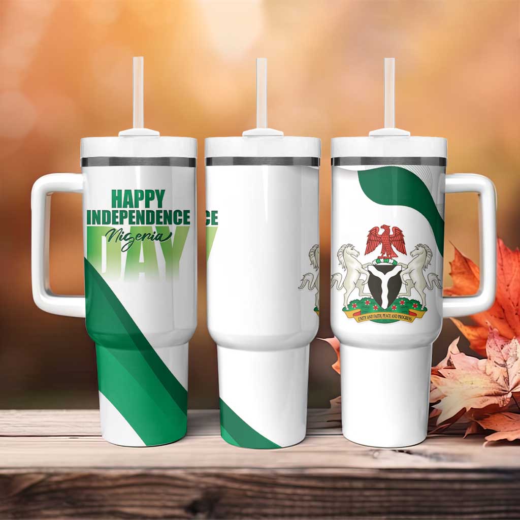 Nigeria Personalized Tumbler With Handle Happy Independence Day LT15