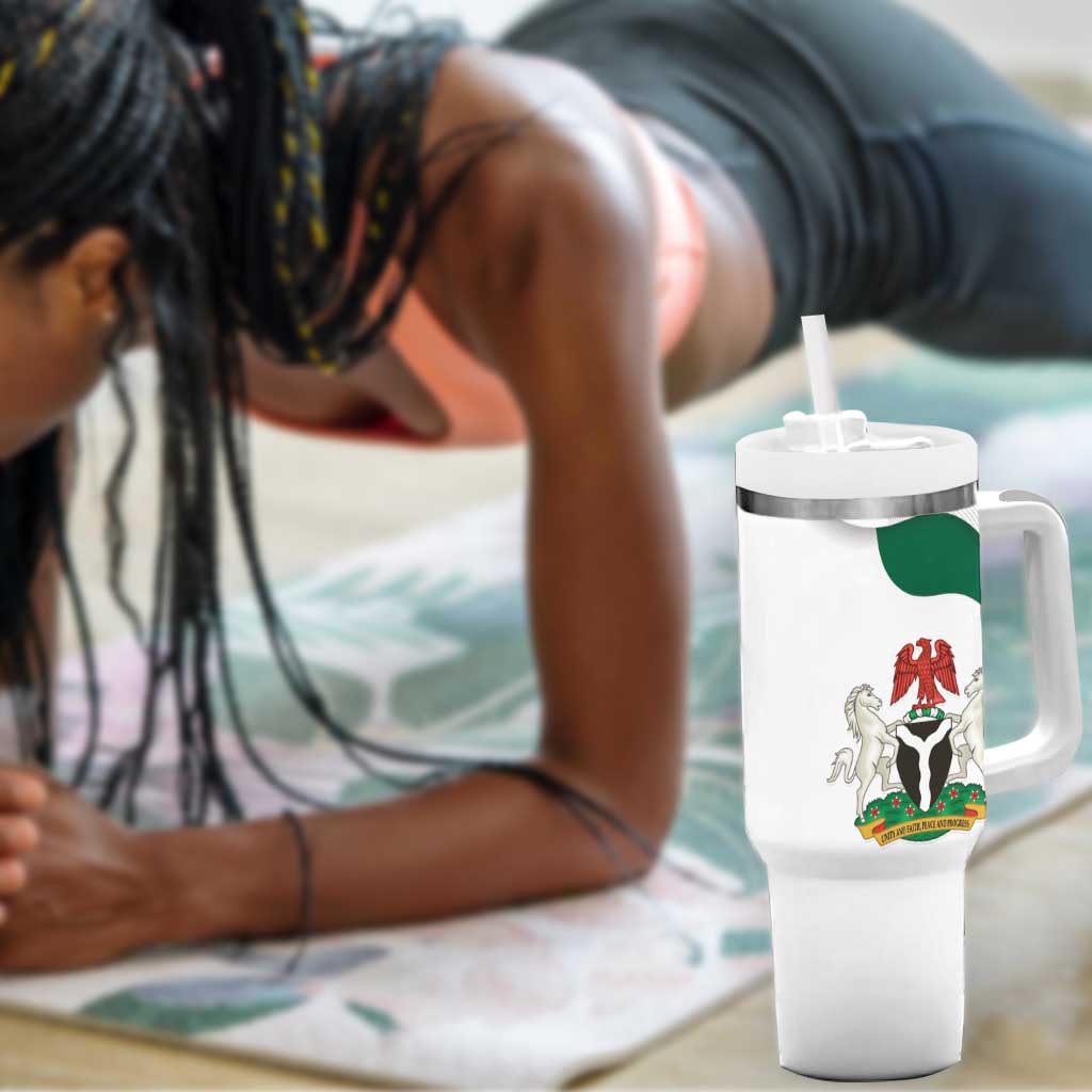 Nigeria Personalized Tumbler With Handle Happy Independence Day LT15