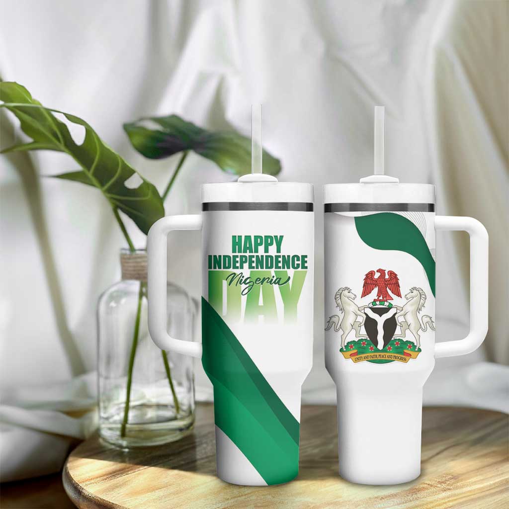 Nigeria Personalized Tumbler With Handle Happy Independence Day LT15
