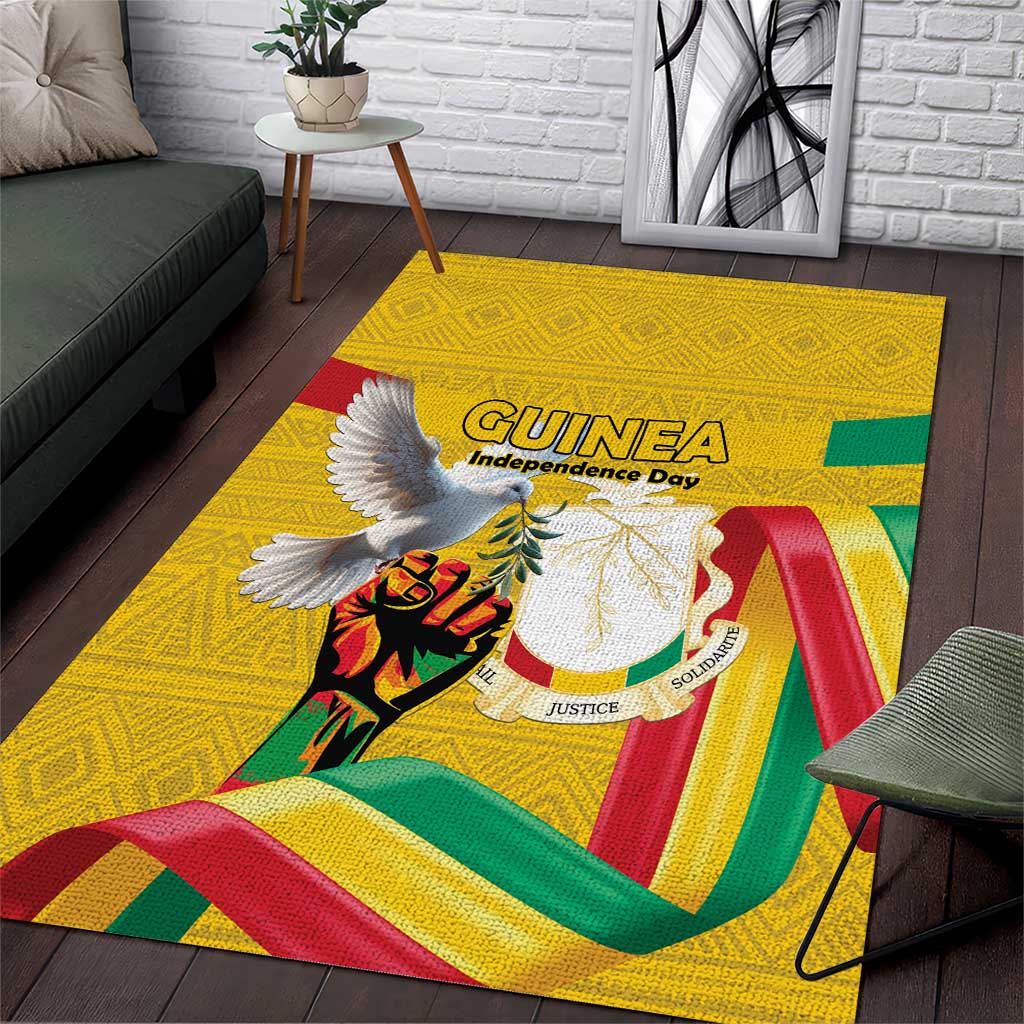 Guinea Area Rug Happy Independence Day LT15