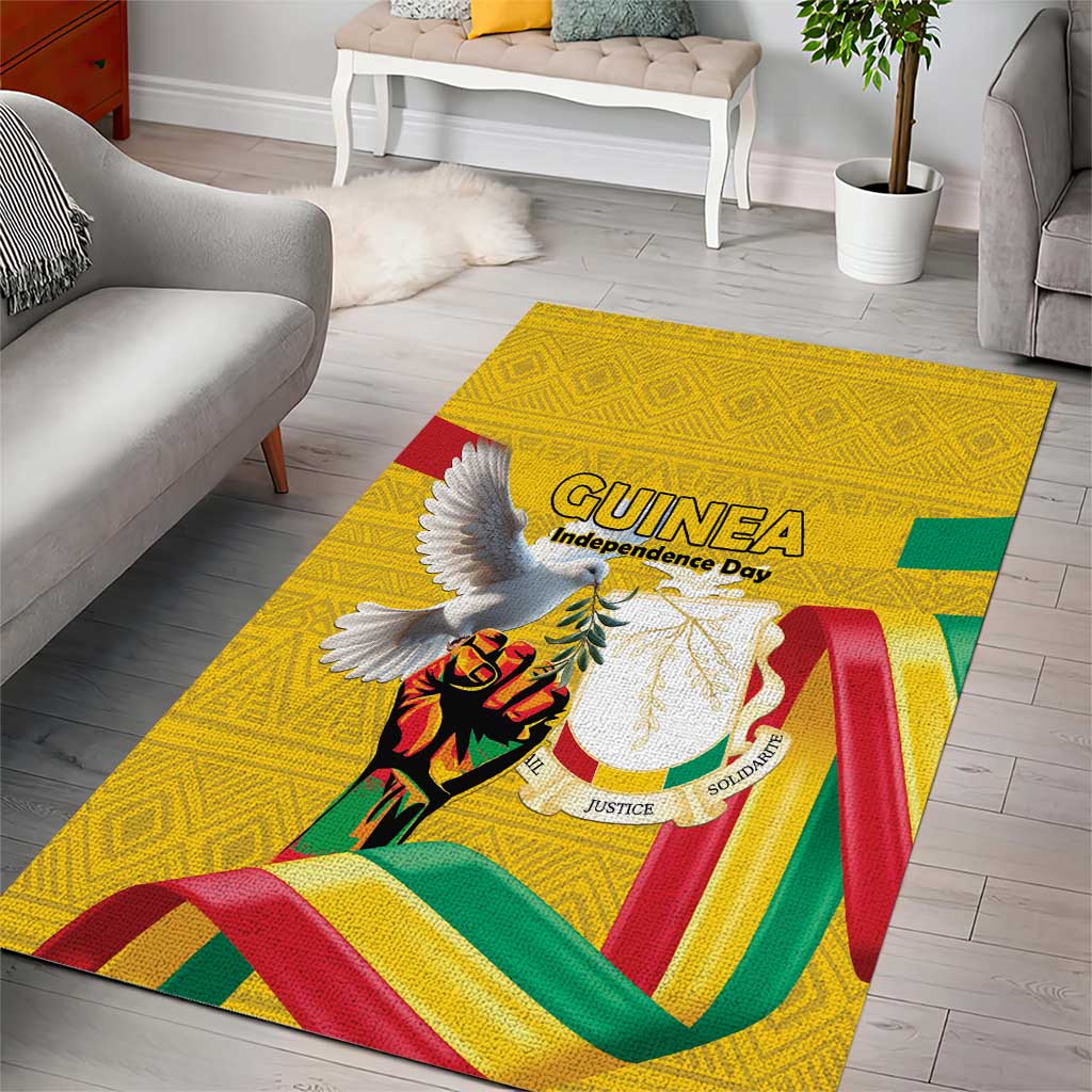 Guinea Area Rug Happy Independence Day LT15