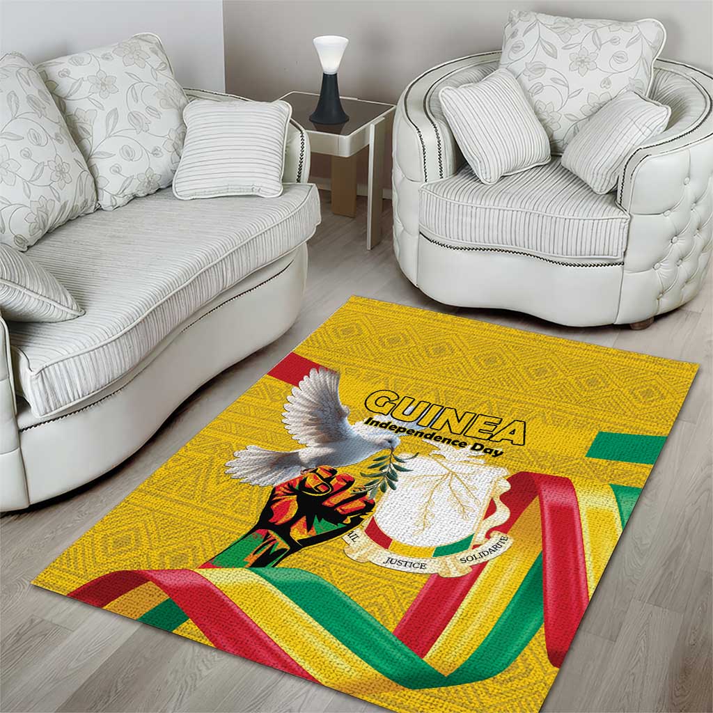 Guinea Area Rug Happy Independence Day LT15