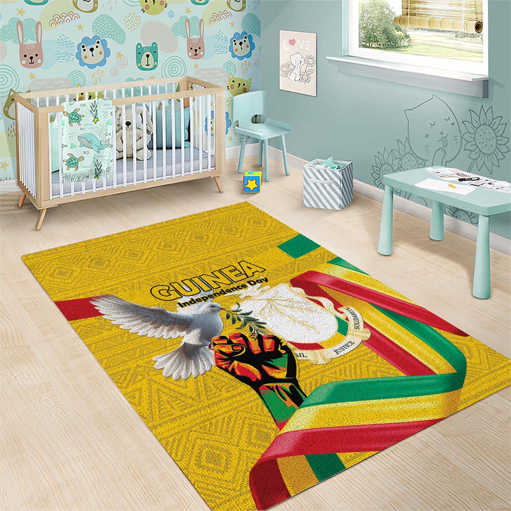 Guinea Area Rug Happy Independence Day LT15