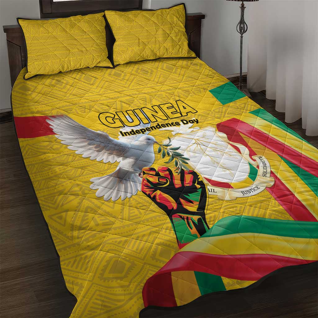 Guinea Quilt Bed Set Happy Independence Day LT15