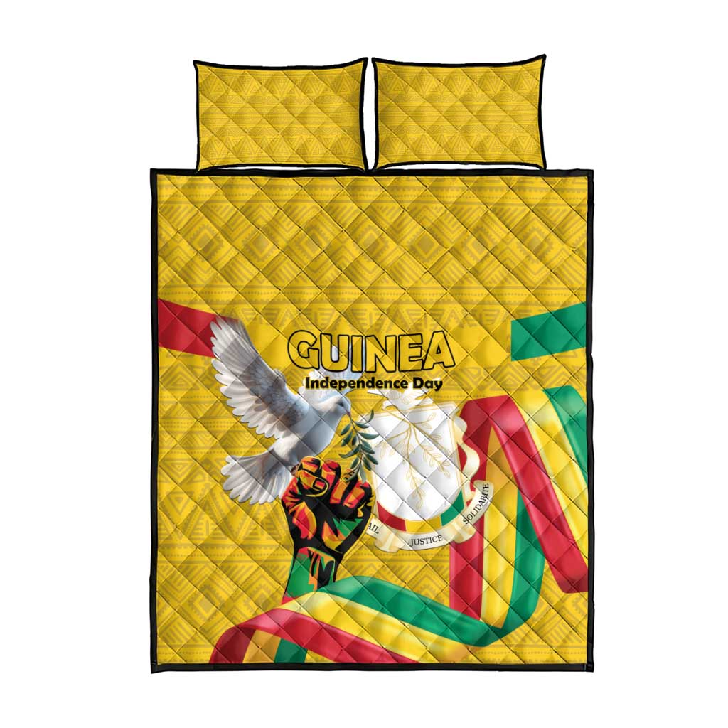 Guinea Quilt Bed Set Happy Independence Day LT15
