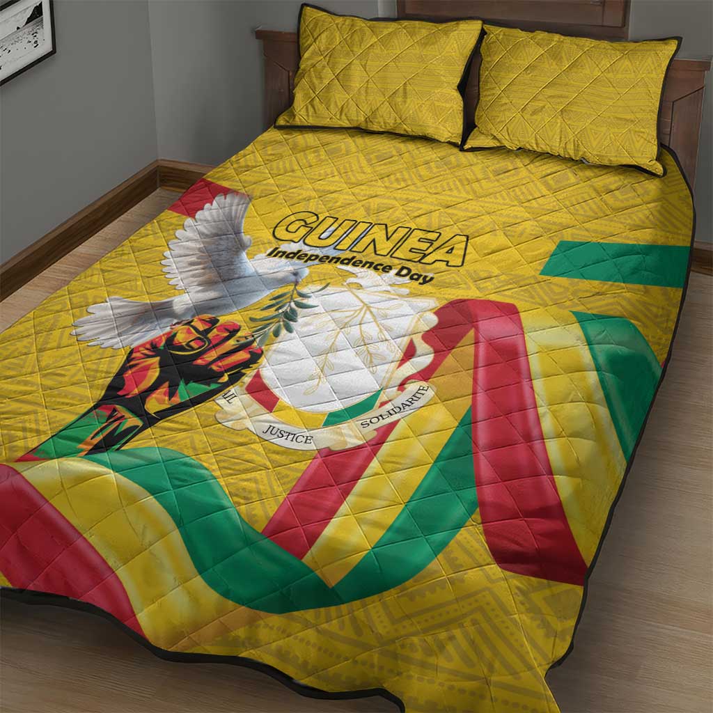 Guinea Quilt Bed Set Happy Independence Day LT15