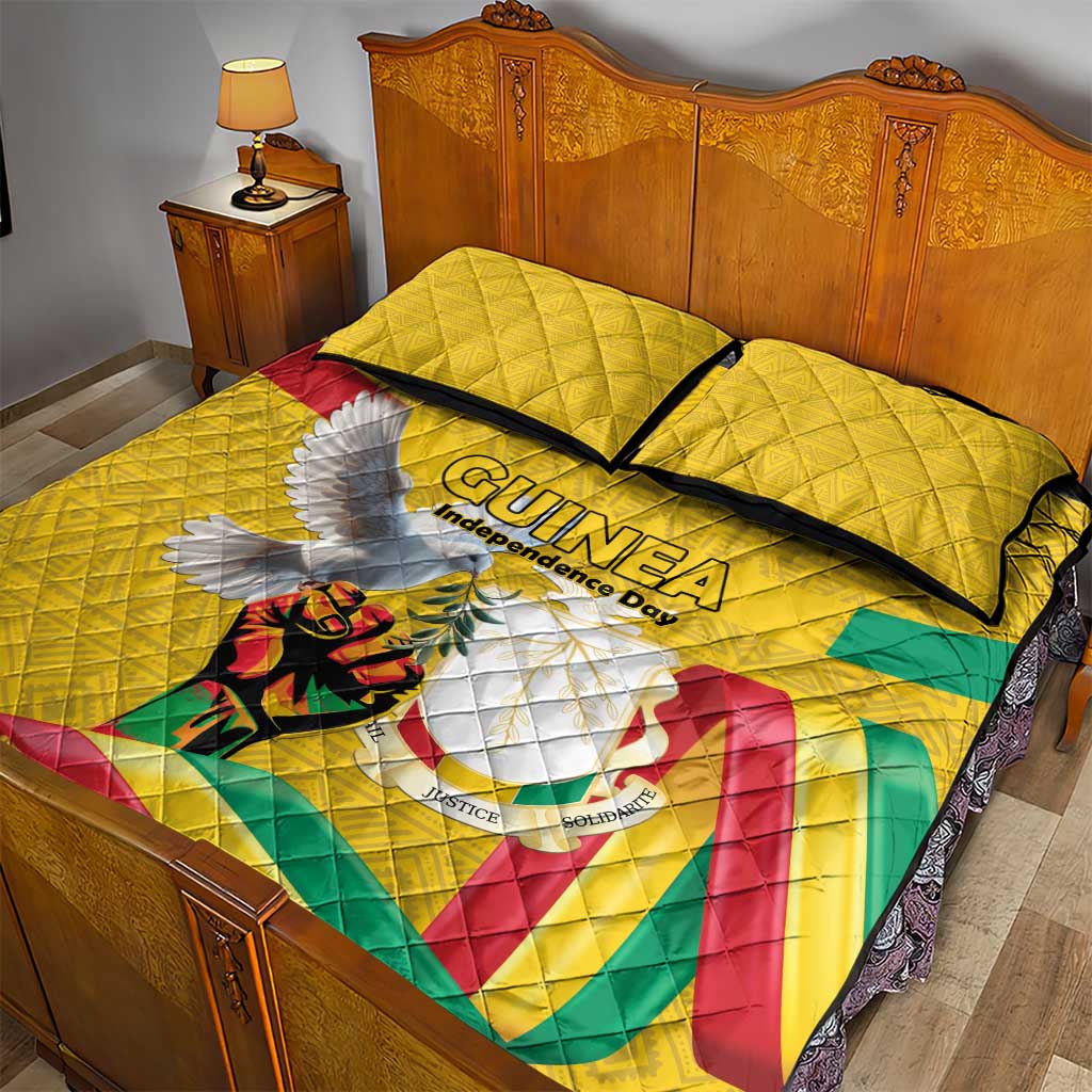 Guinea Quilt Bed Set Happy Independence Day LT15