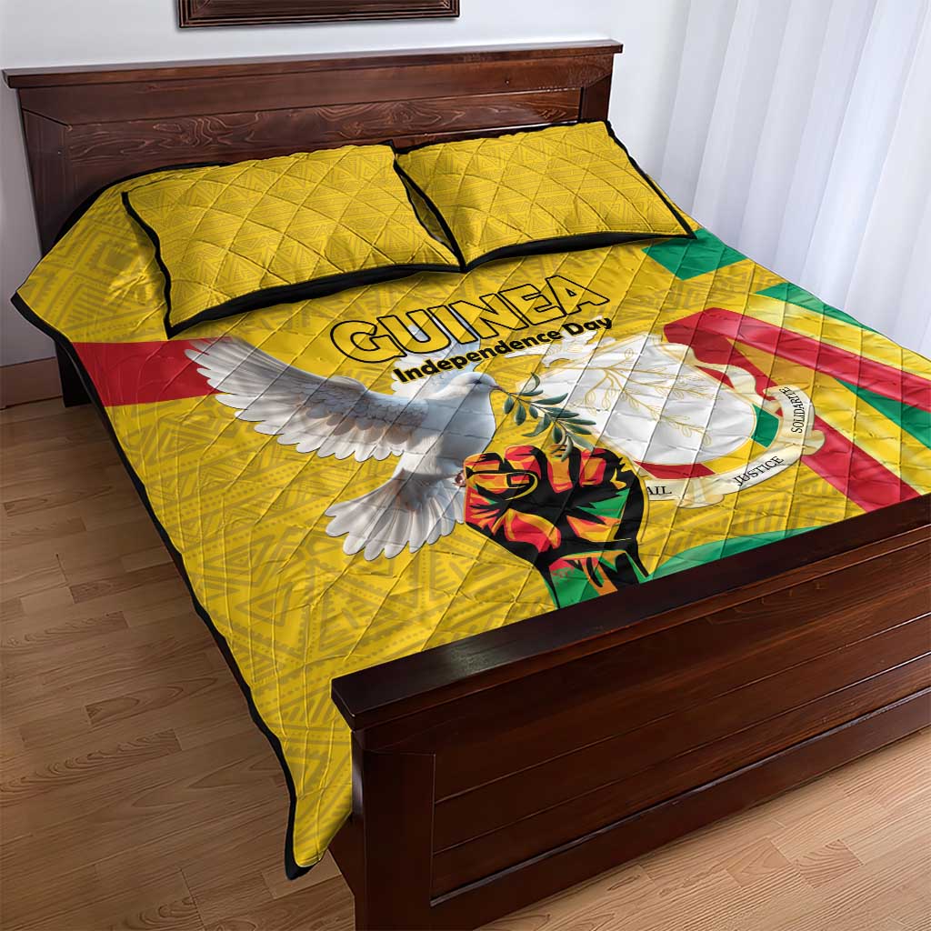 Guinea Quilt Bed Set Happy Independence Day LT15