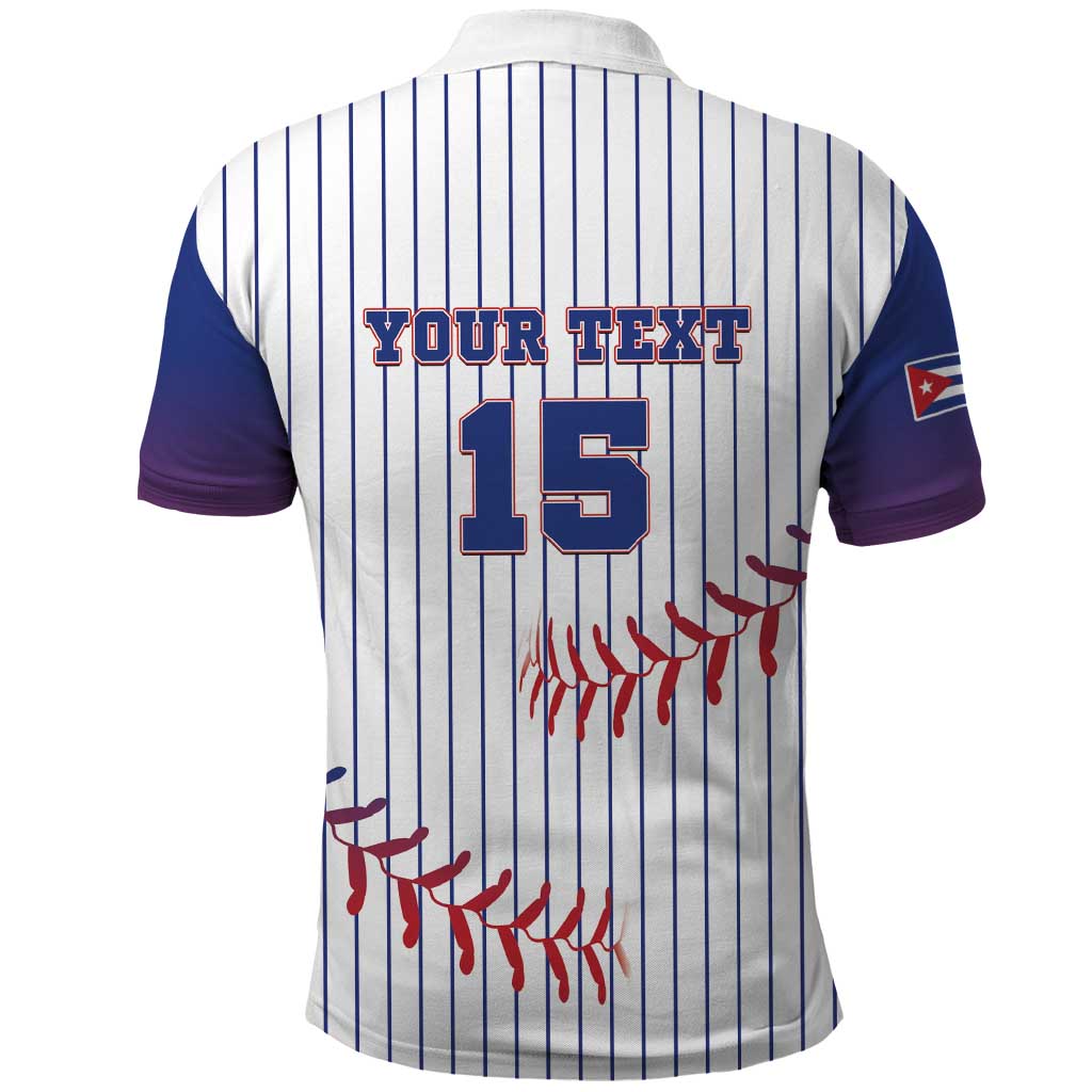 Custom Cuba Baseball Polo Shirt Sporty Style LT15