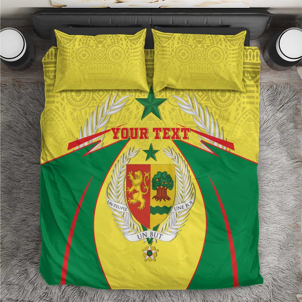 Personalised Afro Senegal Bedding Set Coat Of Arms Mix African Pattern LT15