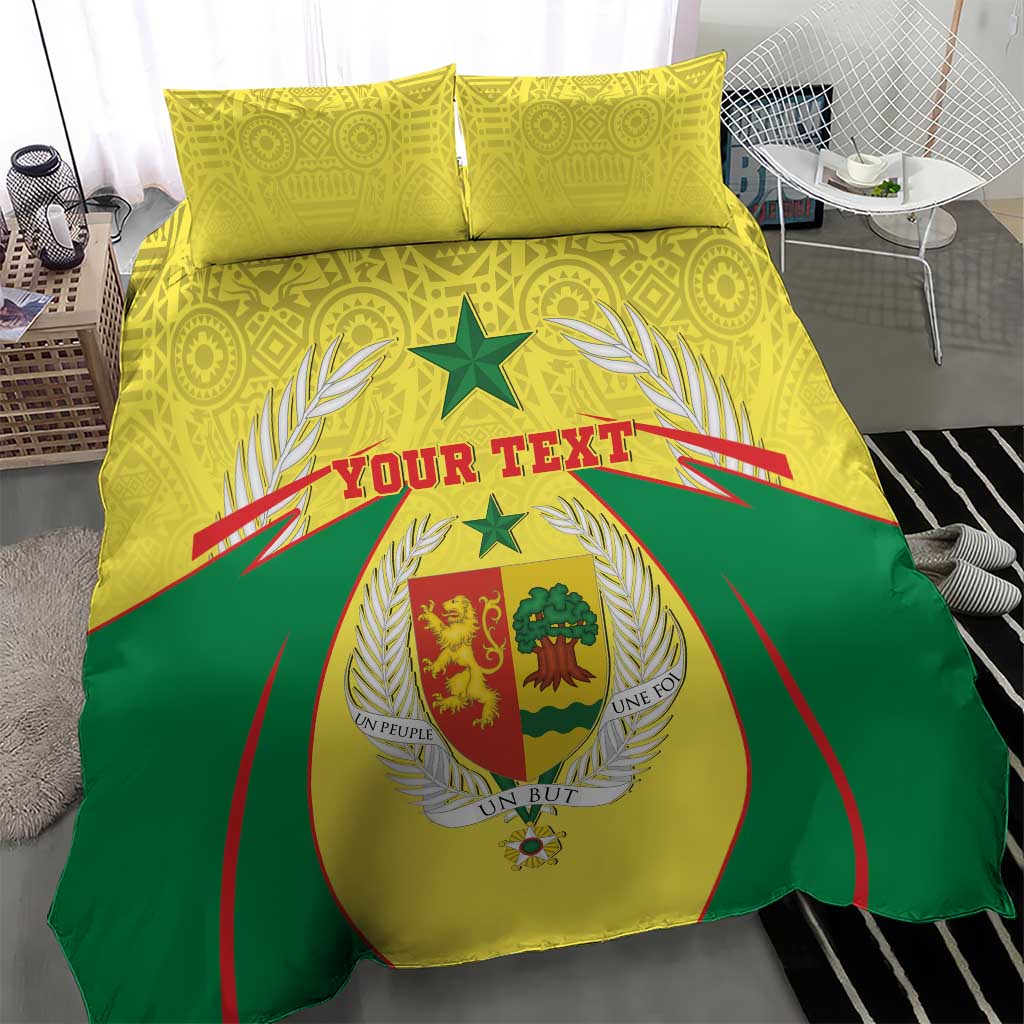 Personalised Afro Senegal Bedding Set Coat Of Arms Mix African Pattern LT15