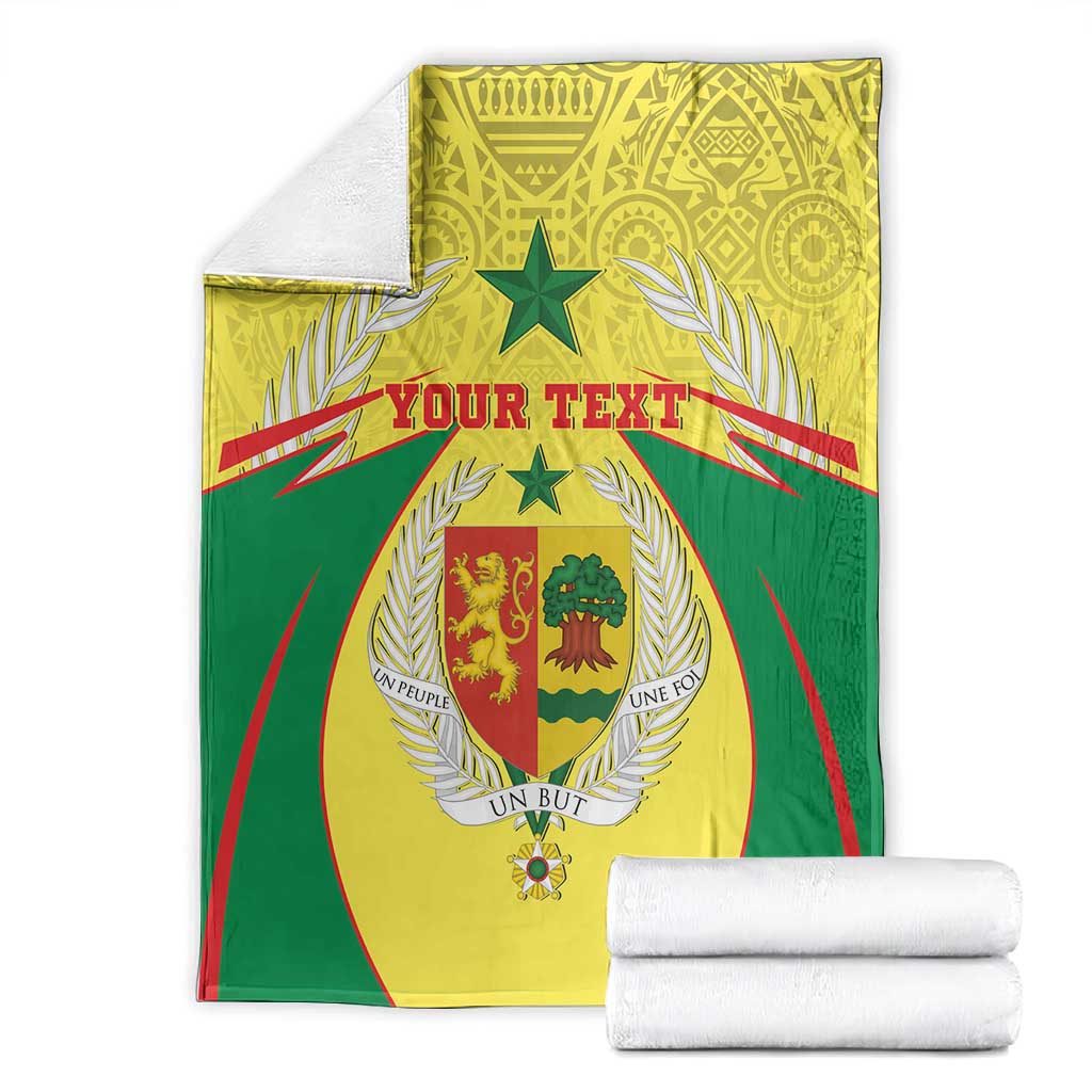 Personalised Afro Senegal Blanket Coat Of Arms Mix African Pattern LT15