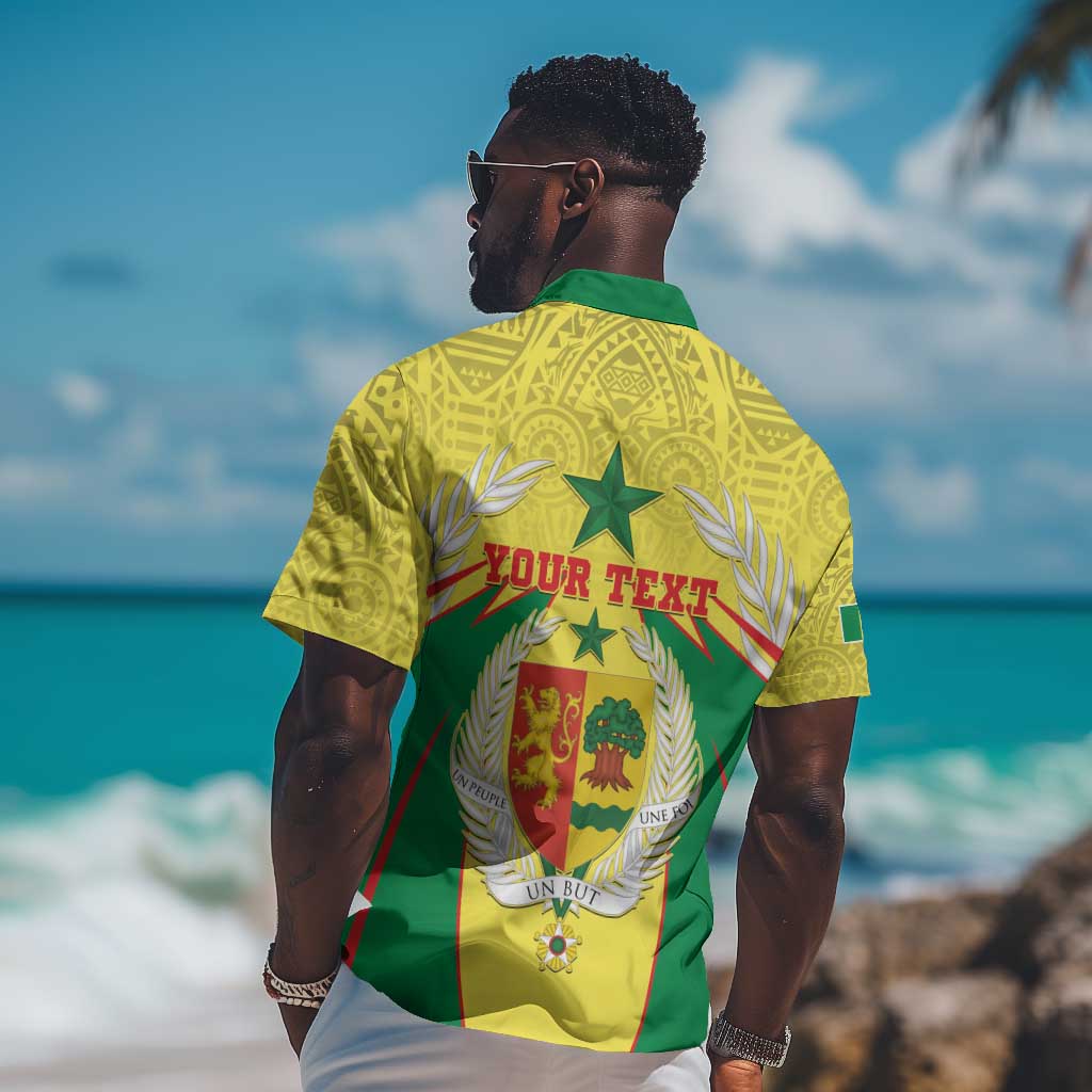 Personalised Afro Senegal Hawaiian Shirt Coat Of Arms Mix African Pattern LT15