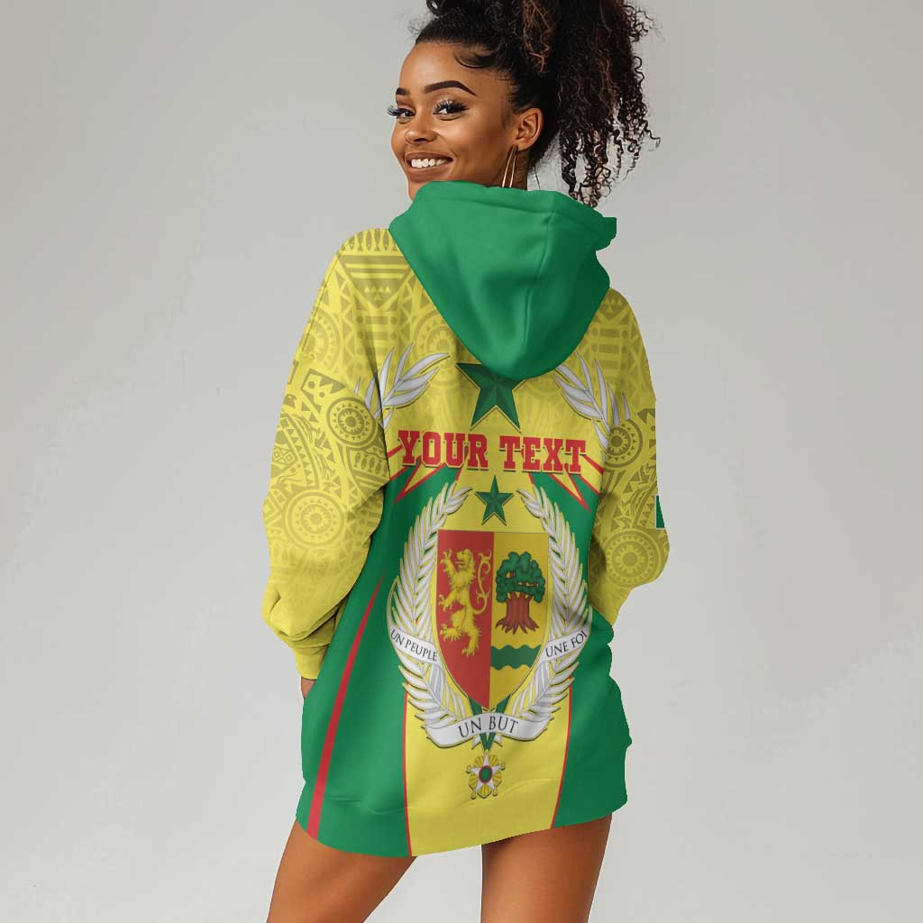 Personalised Afro Senegal Hoodie Dress Coat Of Arms Mix African Pattern LT15