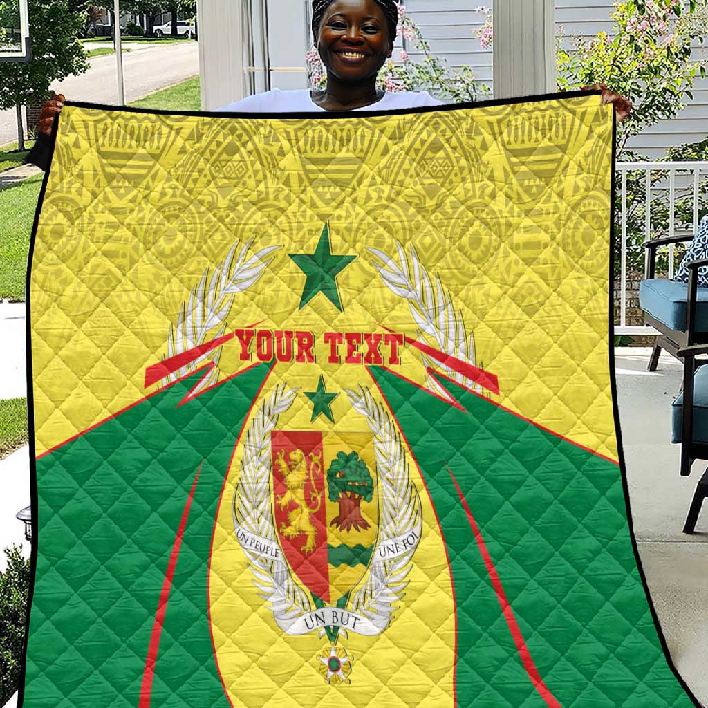 Personalised Afro Senegal Quilt Coat Of Arms Mix African Pattern LT15