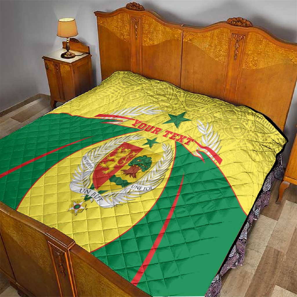 Personalised Afro Senegal Quilt Coat Of Arms Mix African Pattern LT15
