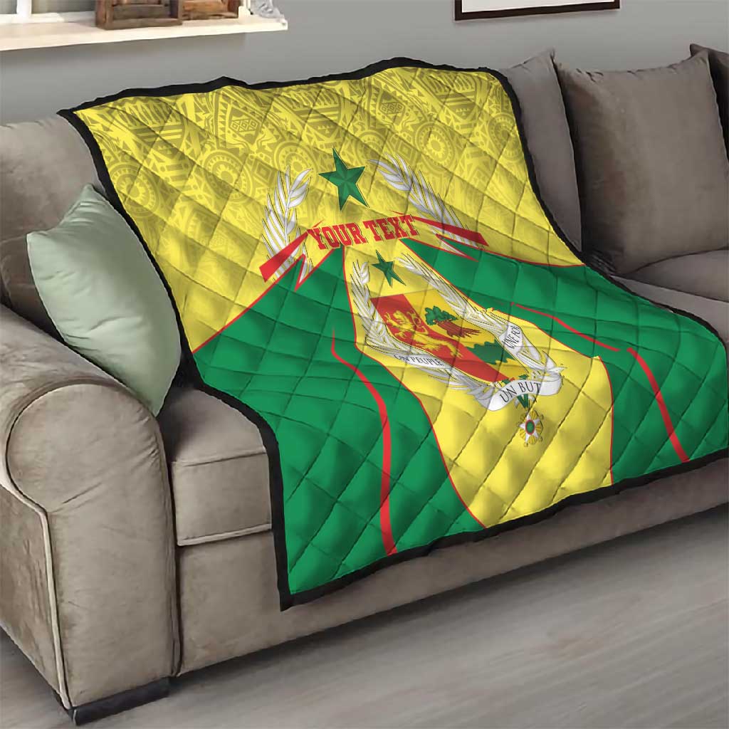 Personalised Afro Senegal Quilt Coat Of Arms Mix African Pattern LT15
