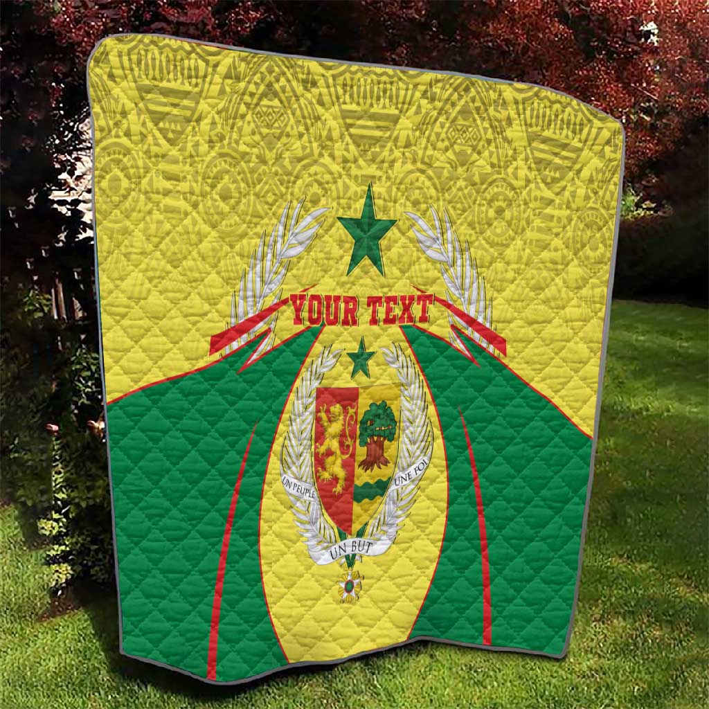 Personalised Afro Senegal Quilt Coat Of Arms Mix African Pattern LT15