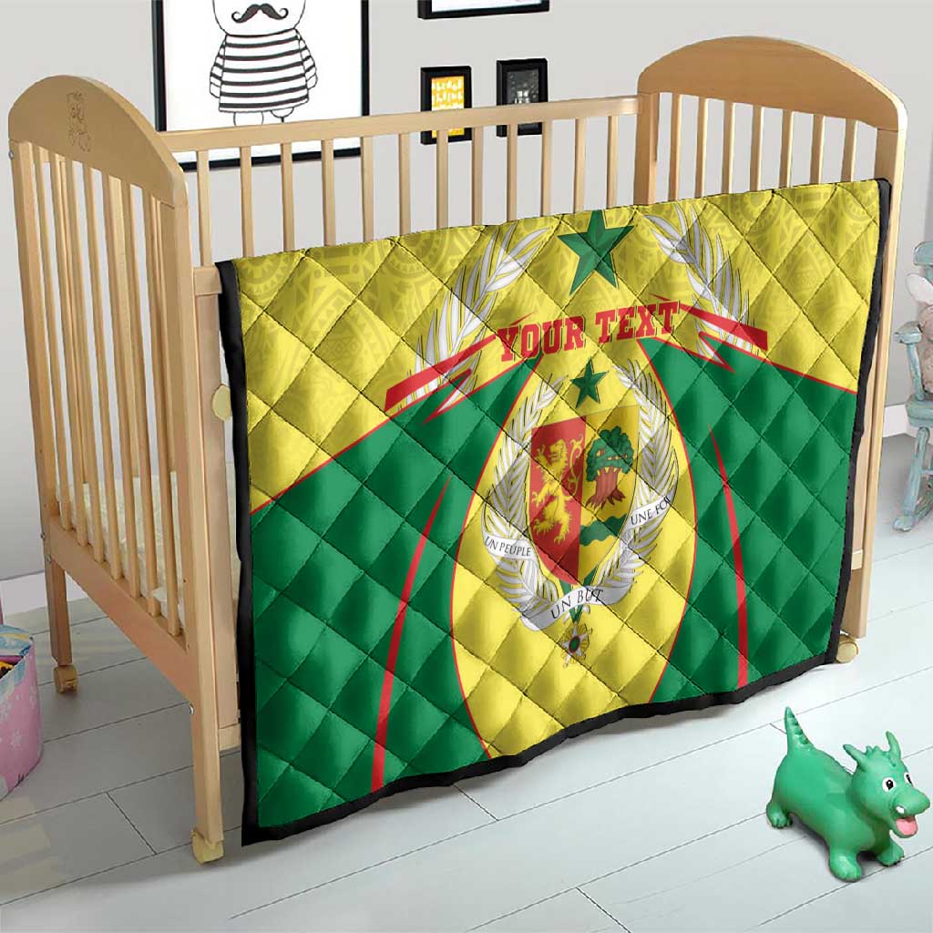 Personalised Afro Senegal Quilt Coat Of Arms Mix African Pattern LT15