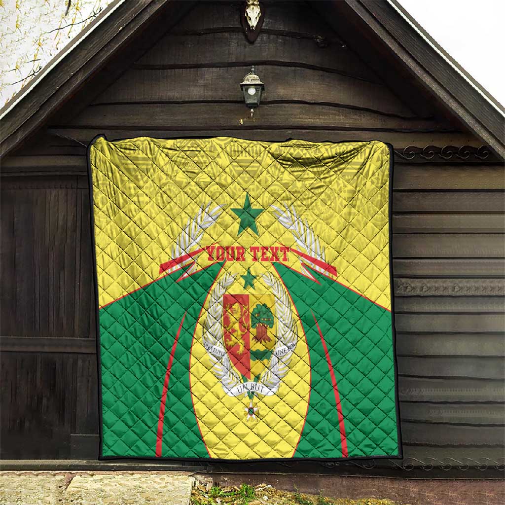 Personalised Afro Senegal Quilt Coat Of Arms Mix African Pattern LT15