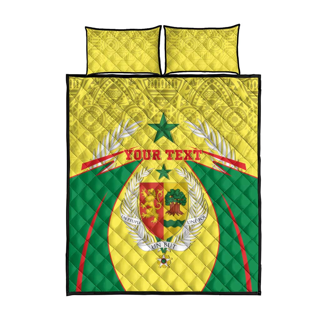 Personalised Afro Senegal Quilt Bed Set Coat Of Arms Mix African Pattern LT15