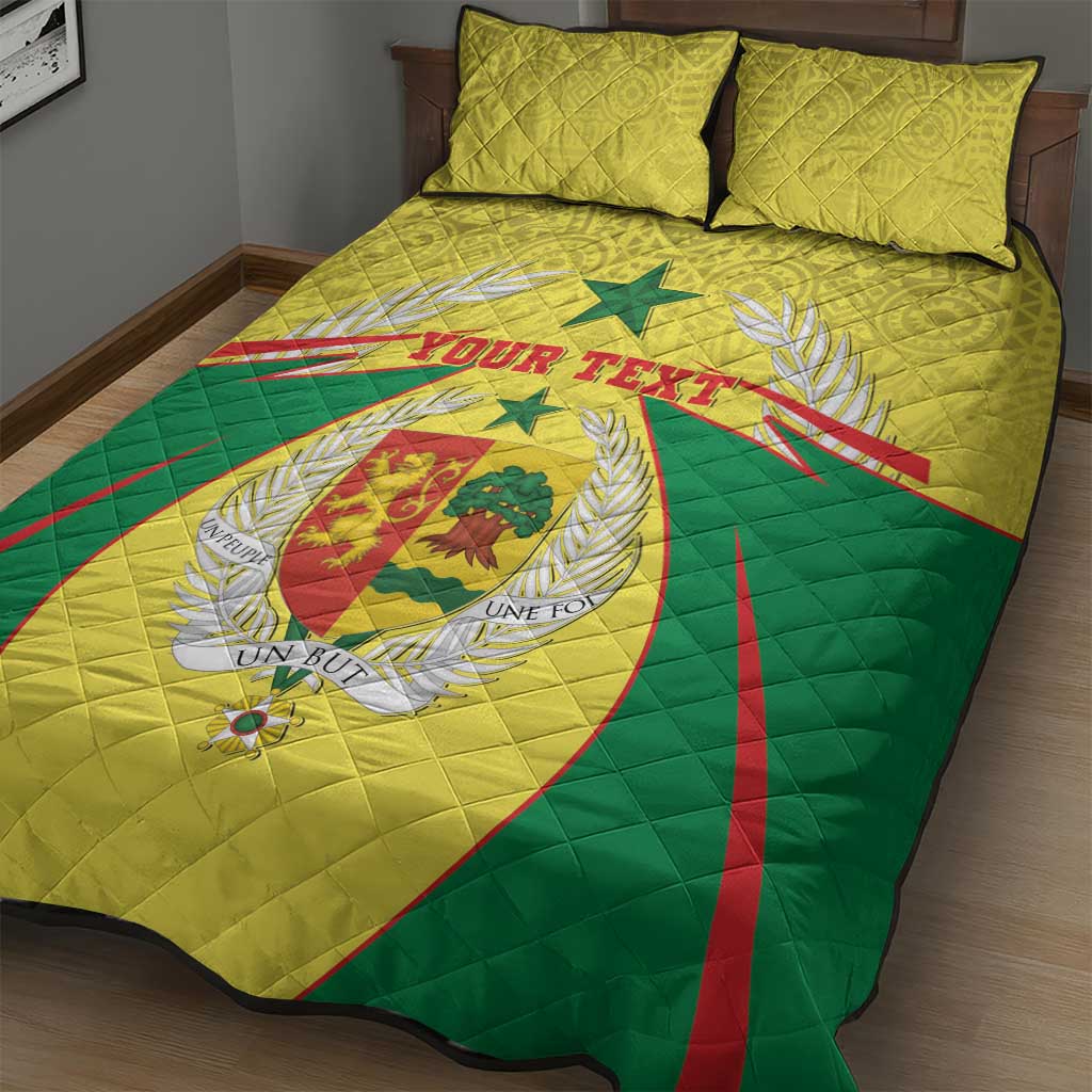 Personalised Afro Senegal Quilt Bed Set Coat Of Arms Mix African Pattern LT15