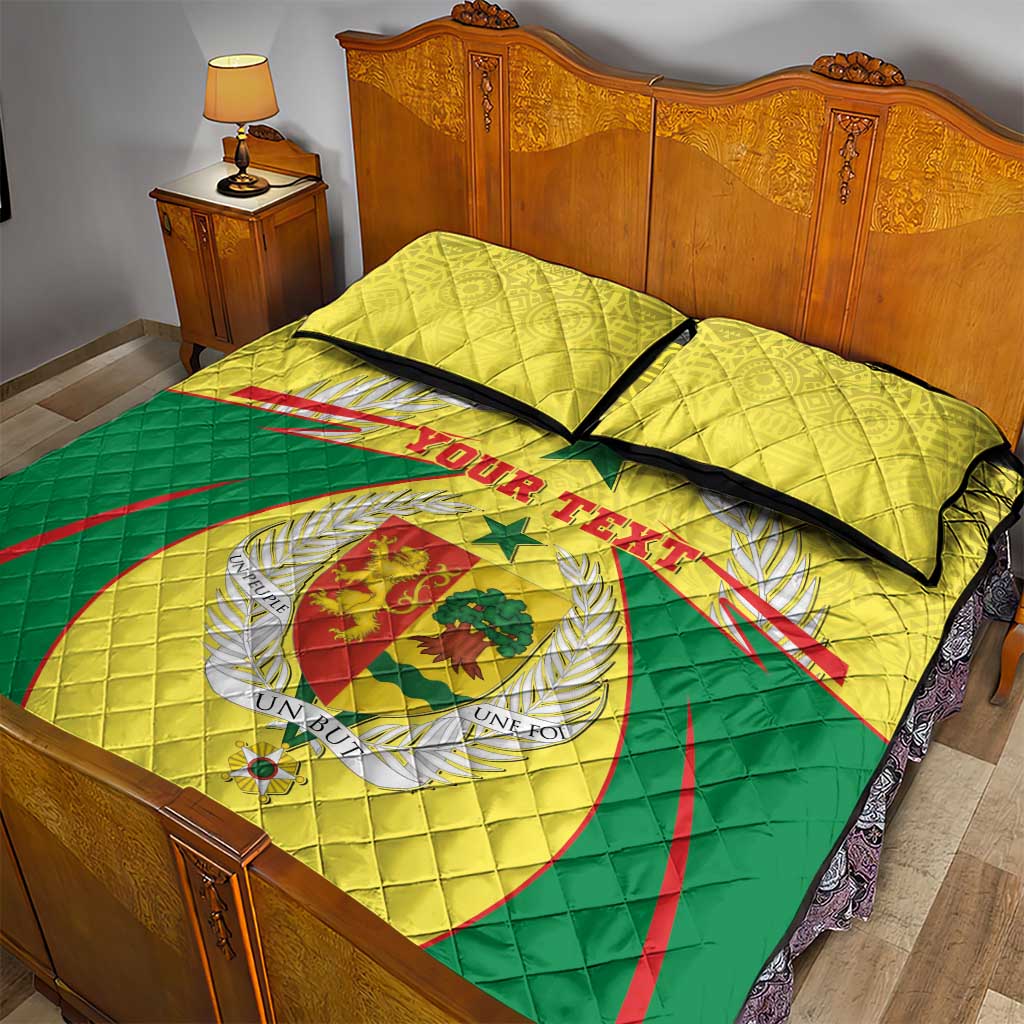 Personalised Afro Senegal Quilt Bed Set Coat Of Arms Mix African Pattern LT15