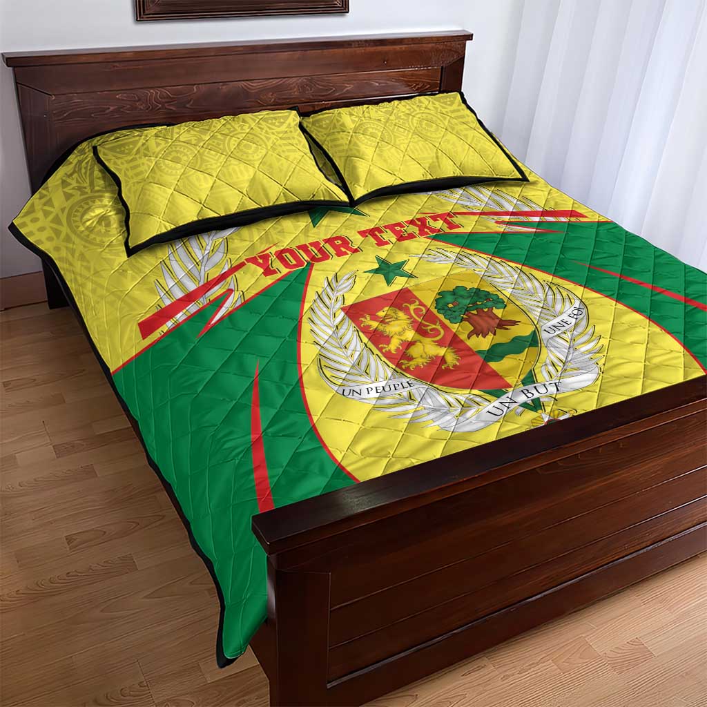 Personalised Afro Senegal Quilt Bed Set Coat Of Arms Mix African Pattern LT15