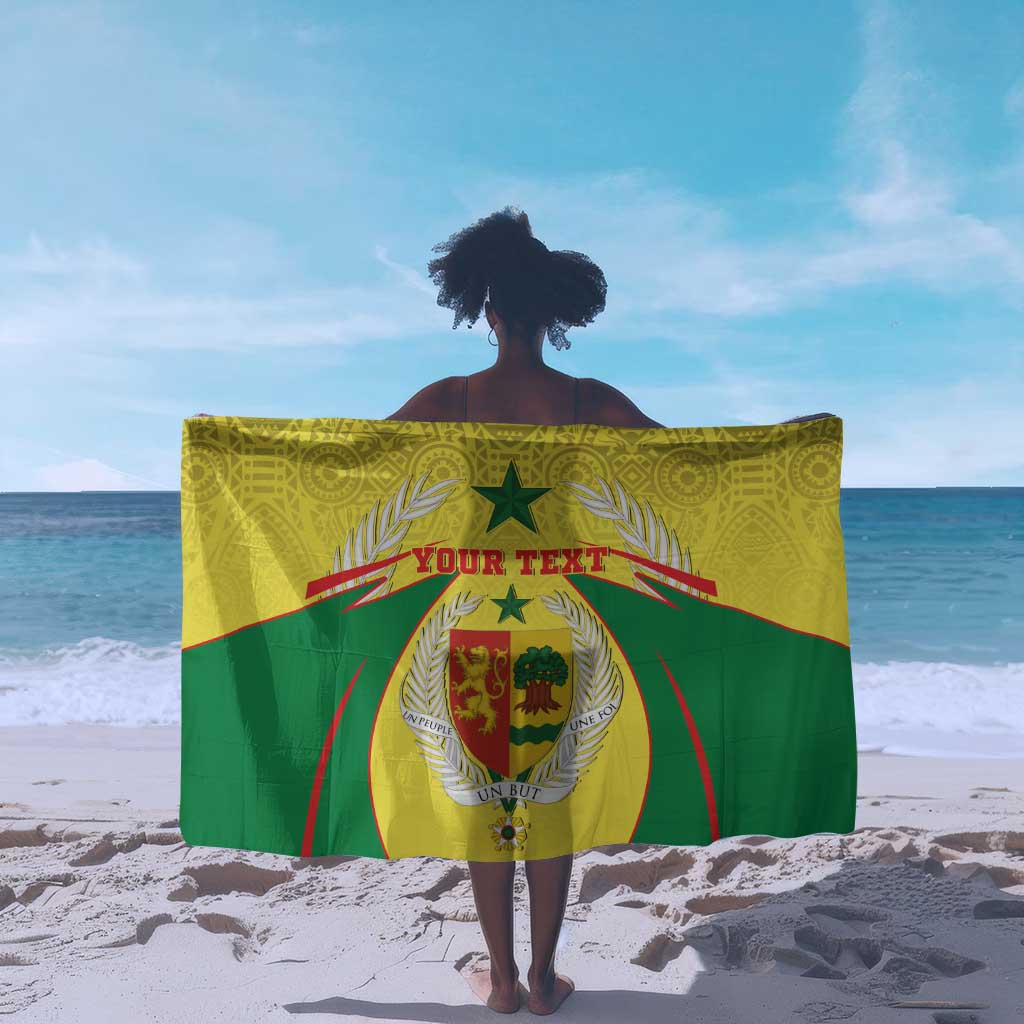 Personalised Afro Senegal Sarong Coat Of Arms Mix African Pattern LT15