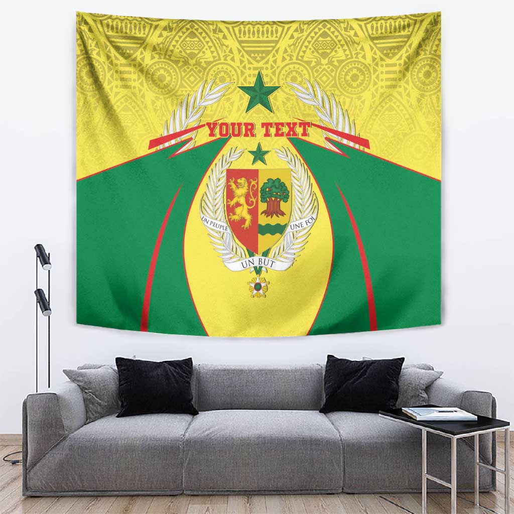 Personalised Afro Senegal Tapestry Coat Of Arms Mix African Pattern LT15