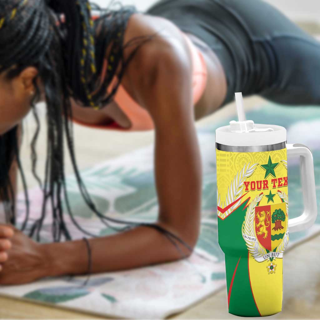 Personalised Afro Senegal Tumbler With Handle Coat Of Arms Mix African Pattern LT15