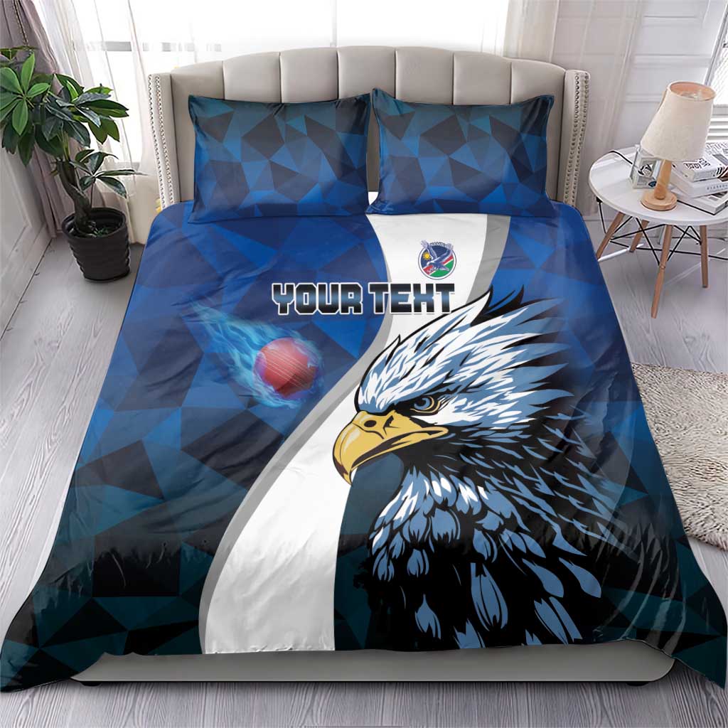 Custom Afro Namibia Cricket Bedding Set Go Eagles LT15