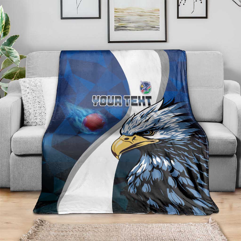 Custom Afro Namibia Cricket Blanket Go Eagles LT15