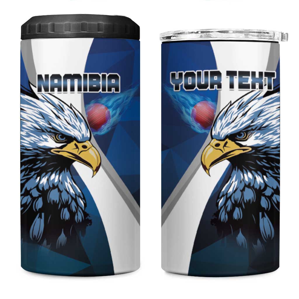 Custom Afro Namibia Cricket 4 in 1 Can Cooler Tumbler Go Eagles LT15