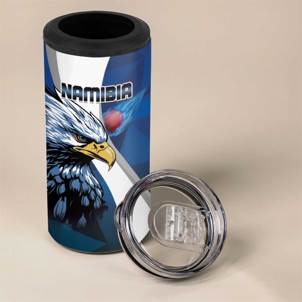 Custom Afro Namibia Cricket 4 in 1 Can Cooler Tumbler Go Eagles LT15