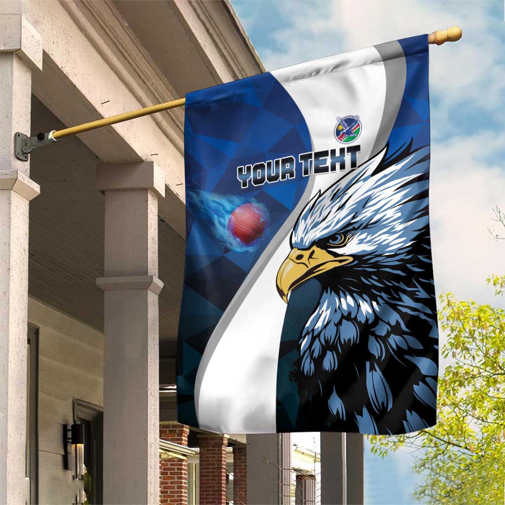 Custom Afro Namibia Cricket Garden Flag Go Eagles LT15