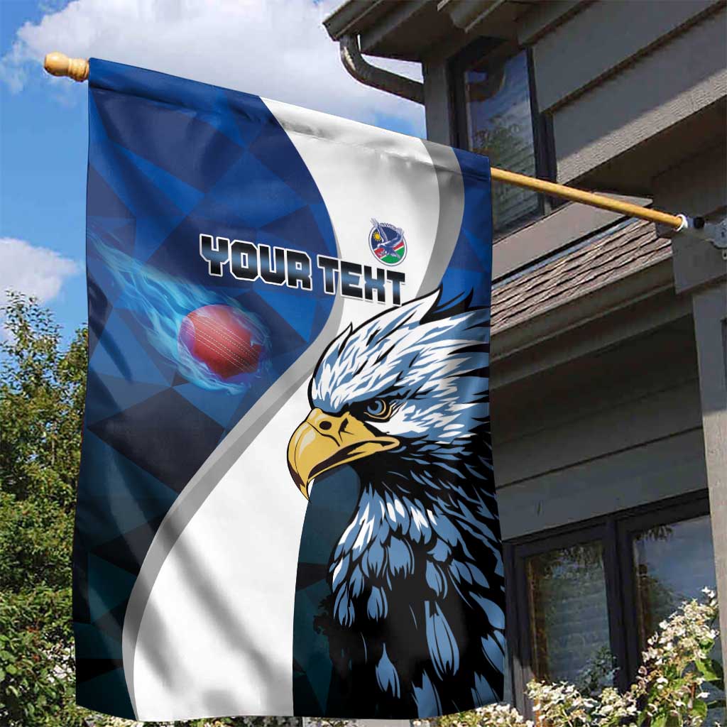 Custom Afro Namibia Cricket Garden Flag Go Eagles LT15