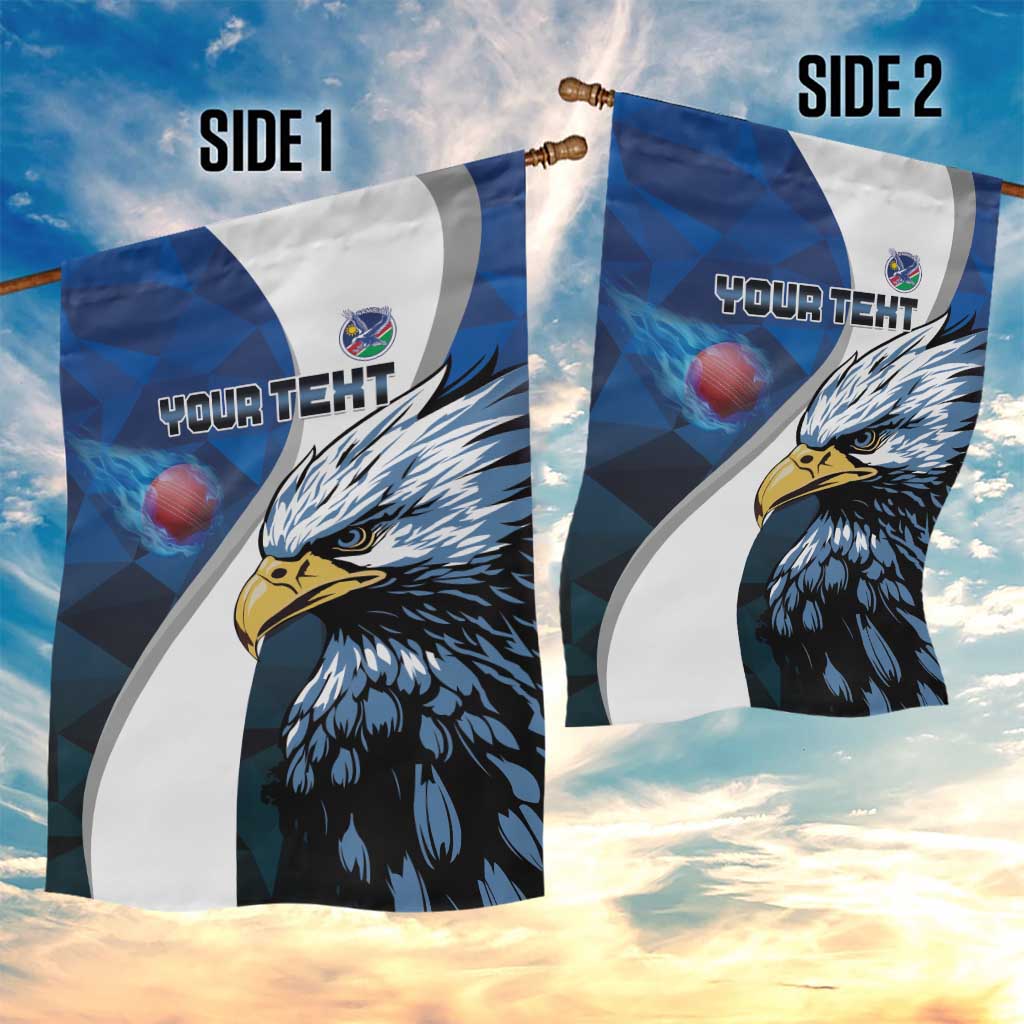Custom Afro Namibia Cricket Garden Flag Go Eagles LT15