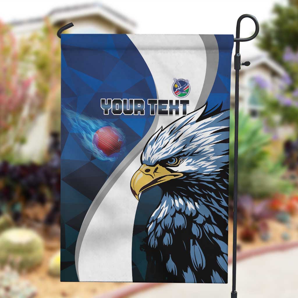 Custom Afro Namibia Cricket Garden Flag Go Eagles LT15