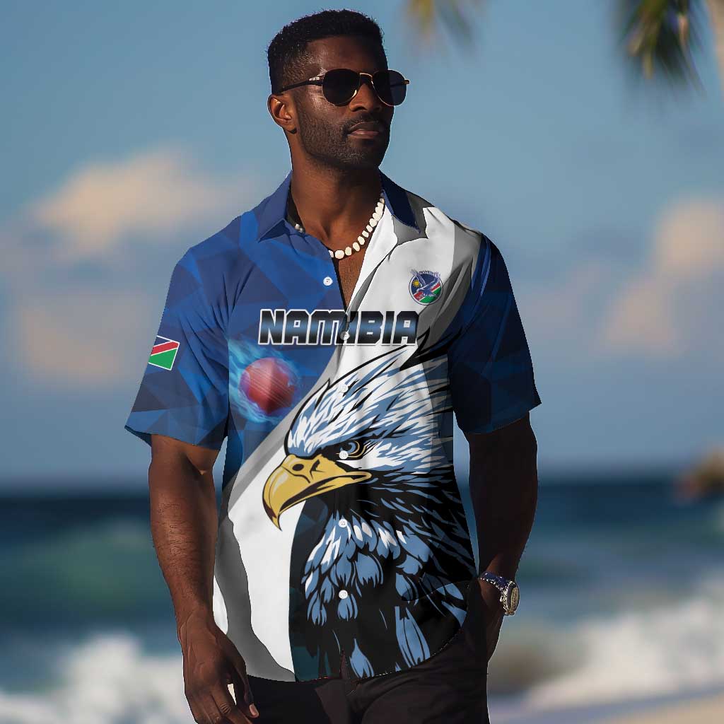 Custom Afro Namibia Cricket Hawaiian Shirt Go Eagles LT15