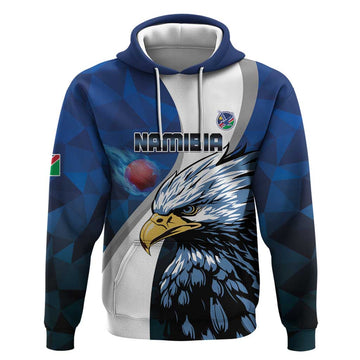 Custom Namibia Cricket Hoodie Go Champions LT15