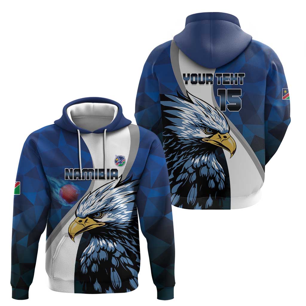 Custom Namibia Cricket Hoodie Go Champions LT15