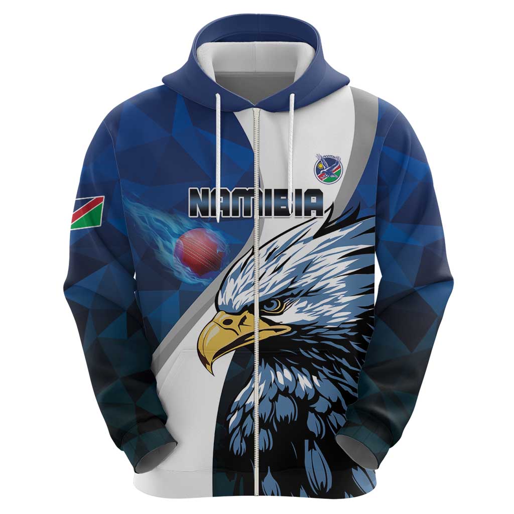 Custom Namibia Cricket Hoodie Go Champions LT15