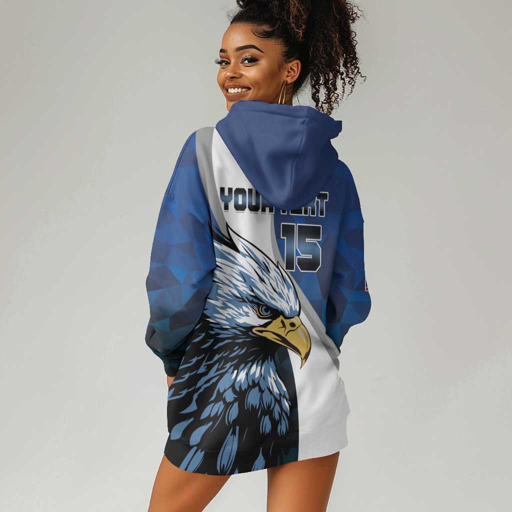 Custom Afro Namibia Cricket Hoodie Dress Go Eagles LT15