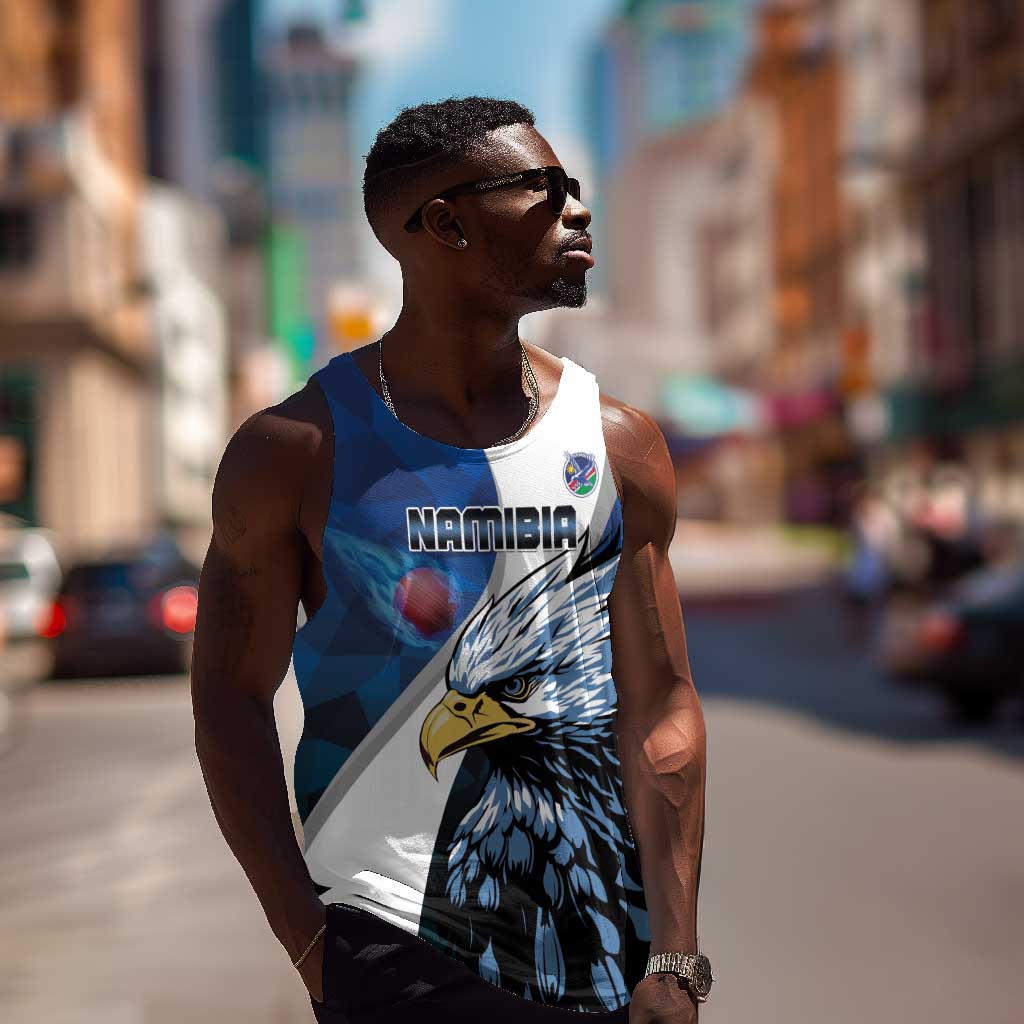 Custom Afro Namibia Cricket Men Tank Top Go Eagles LT15