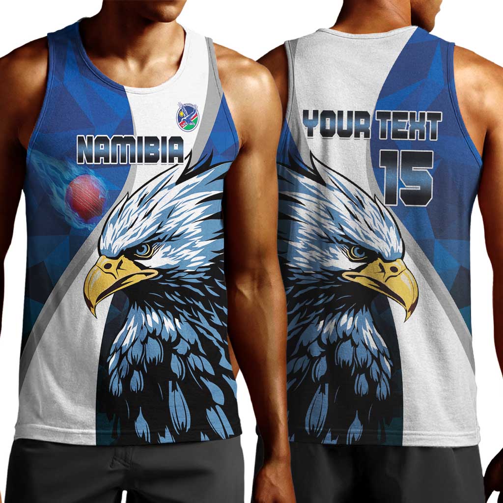 Custom Afro Namibia Cricket Men Tank Top Go Eagles LT15