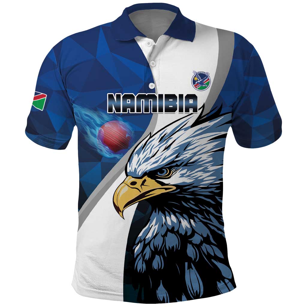 Custom Namibia Cricket Polo Shirt Go Champions LT15