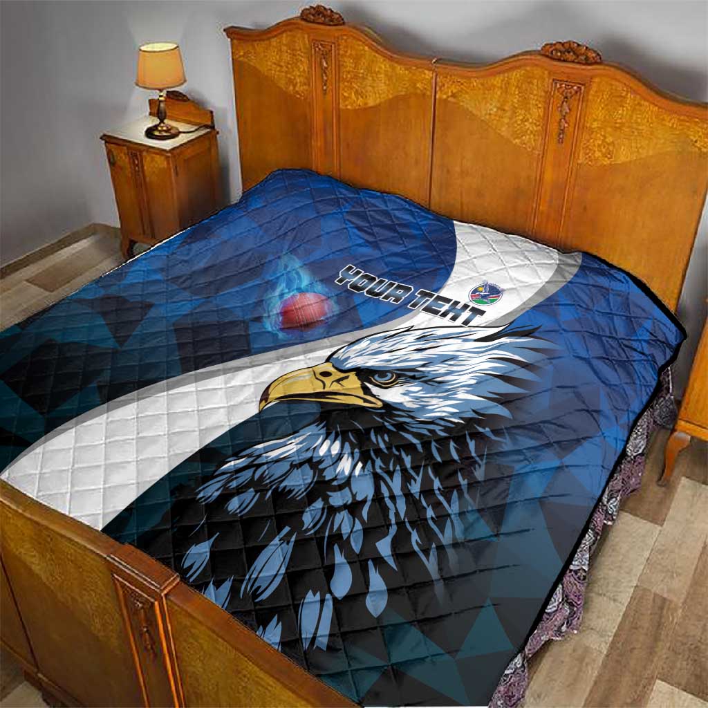 Custom Afro Namibia Cricket Quilt Go Eagles LT15